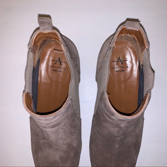 Aquatalia Tan Suede Booties - Picture 3 of 10